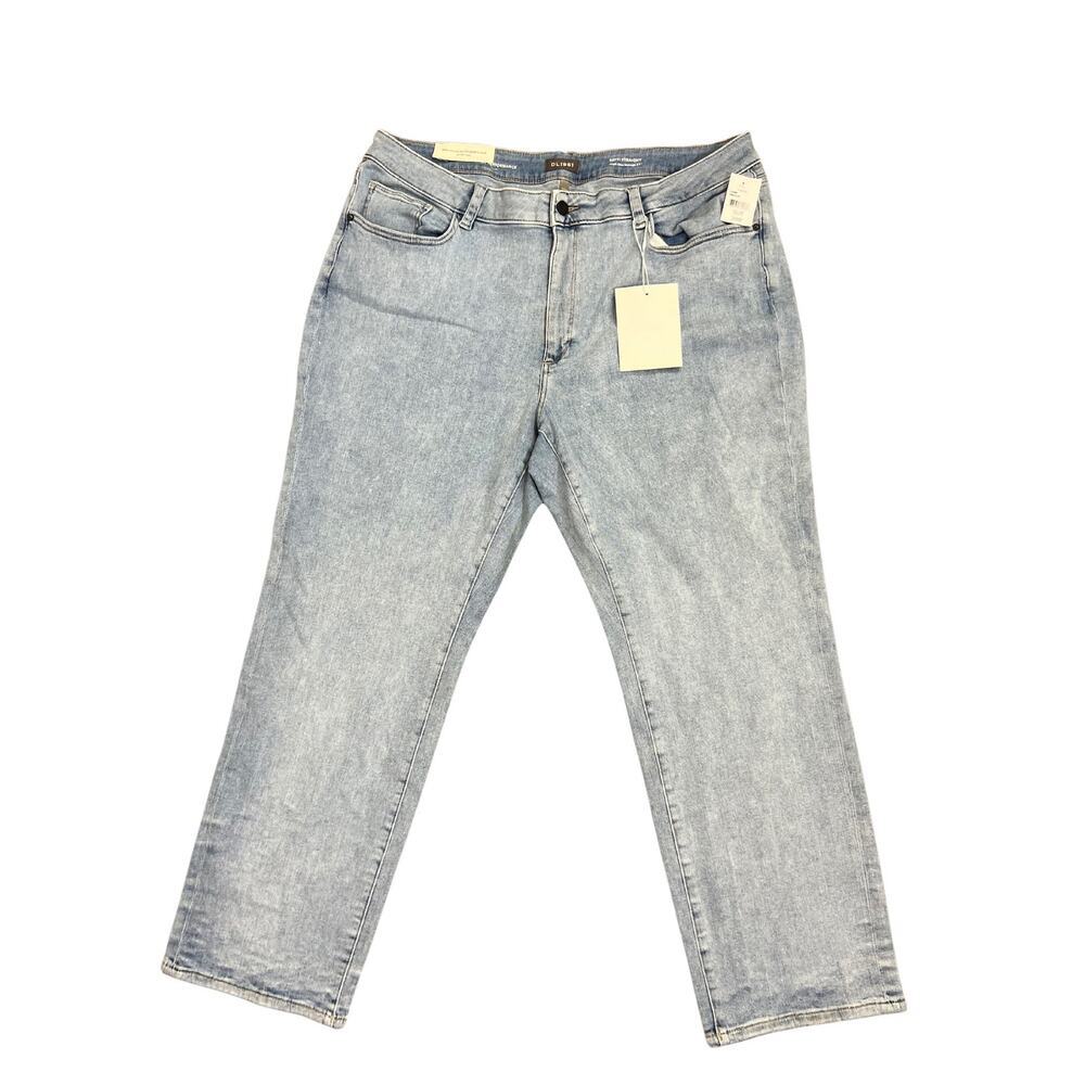 DL1961 Patti Straight High Rise Ankle in Vintage Blue Size 14W Denim Stretch